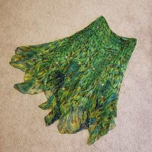 *SALE* Peacock festive super flowy skirt!